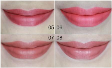 Gambar 3. Contoh Swatch Sariayu Duo Lip Color di Bibir