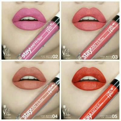 Contoh Foto Bibir Pakai Lipstik La Tulipe Stay Matte Lip Cream